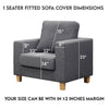 Fine Cotton Quilted Sofa Cover - Available in 6 Colors