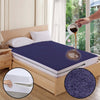 Terry Cotton Waterproof Mattress Protector In Blue Color With Zipper