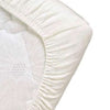 Poly Cotton Jersey Waterproof Mattress Protector In White Color With Elastic Fitting
