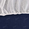 Terry polyester Waterproof Mattress Protector In Blue Color With Elastic Fitting