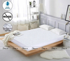 Terry polyester Waterproof Mattress Protector In White Color With Elastic Fitting