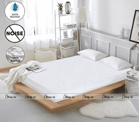 Terry polyester Waterproof Mattress Protector In White Color With Elastic Fitting