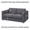 Fine Cotton Quilted Sofa Cover - Available in 6 Colors