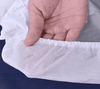 Poly Cotton Jersey Waterproof Mattress Protector In Blue Color With Elastic Fitting