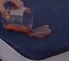 Poly Cotton Jersey Waterproof Mattress Protector In Blue Color With Elastic Fitting