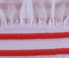 Terry Towel Waterproof Mattress Protector with Elastic Fitting – Red
