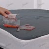Poly Cotton Jersey Waterproof Mattress Protector In Grey Color With Elastic Fitting