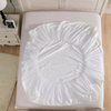 Poly Cotton Jersey Waterproof Mattress Protector In Grey Color With Elastic Fitting