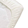 Poly Cotton Jersey Waterproof Mattress Protector In Blue Color With Elastic Fitting