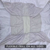 Terry Cotton Waterproof Mattress Protector In White Color With Elastic Fitting