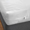 Terry Cotton Waterproof Mattress Protector In Brown Color With Zipper