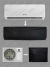 Parachute Fabric Dust & Waterproof Inner + Outer Ac Cover (Check Size Chart)