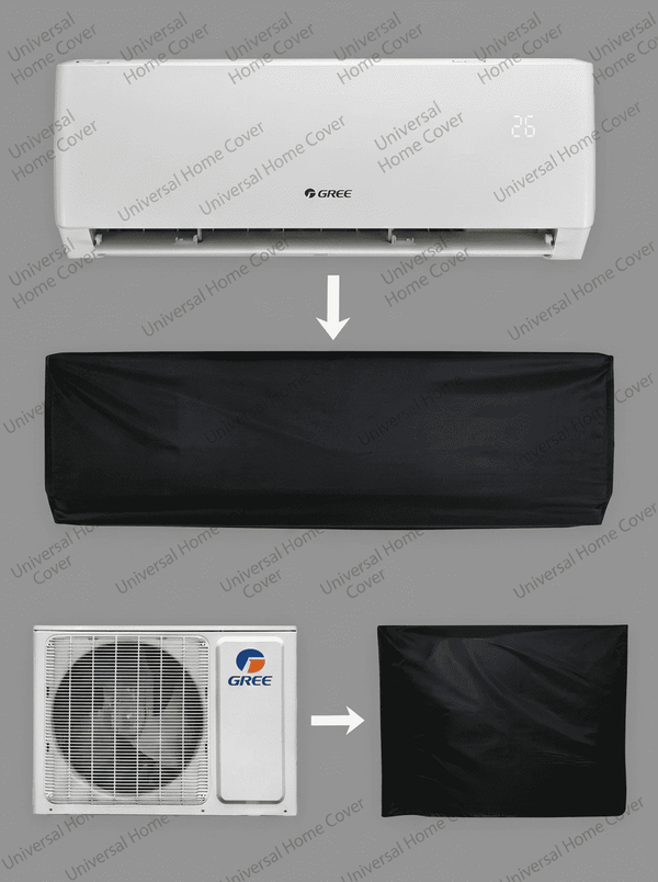 Parachute Fabric Dust & Waterproof Inner + Outer Ac Cover (Check Size Chart)